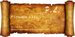 Pirnaga Lili névjegykártya