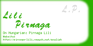 lili pirnaga business card